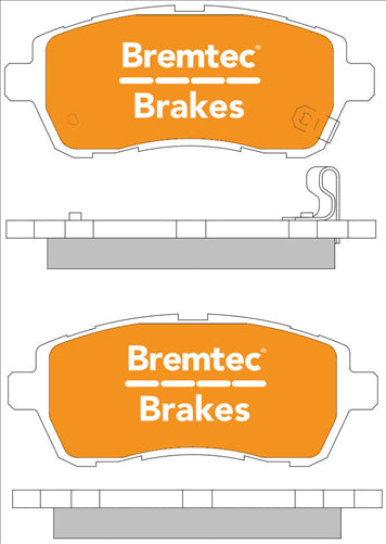 BREMTEC PRO-LINE BRAKE PADS SET SUZUKI SWIFT IV FZ 1.4 2012- BT1377PRO