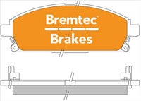 BREMTEC PRO-LINE BRAKE PADS SET NISSAN XTRAIL 2001- BT137PRO
