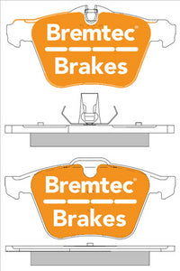 BREMTEC EUROLINE HD CERAMIC+ ZERO DUST JGUAR F-TYPE 3.0L 2012- FRONT BT1382ELH