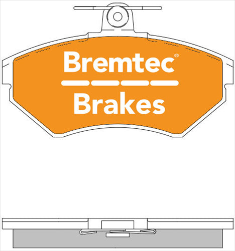 BREMTEC EURO-LINE BRAKE PADS SET VW GOLF III 1HZ_ 1.8, 1.9, 2.0 BT139ELC