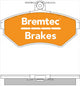 BREMTEC EURO-LINE BRAKE PADS SET VW GOLF III 1HZ_ 1.8, 1.9, 2.0 BT139ELC