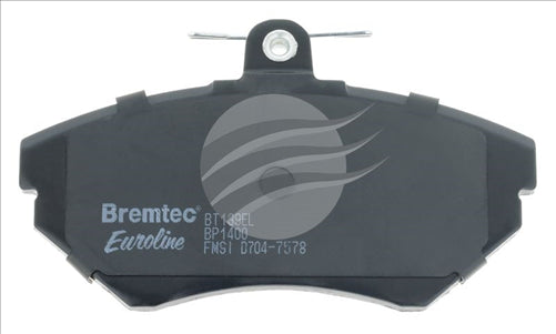 BREMTEC EURO-LINE BRAKE PADS SET VW GOLF III 1HZ_ 1.8, 1.9, 2.0 BT139ELC