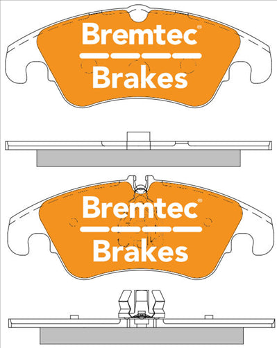 BREMTEC PRO-LINE BRAKE PADS SET AUDI A6 (C7) 3.0V6 QUATTRO BT1407PRO