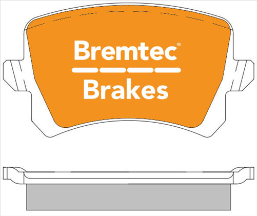 BREMTEC PRO-LINE BRAKE PADS SET VOLKSWAGEN TIGUAN 1.4i, 2007- BT1415PRO