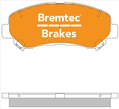 BREMTEC PRO-LINE BRAKE PADS SET NISSAN X-TRAIL T31 2007- BT1425PRO