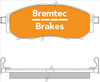 BREMTEC 4WD BRAKE PADS SET NISSAN NAVARA D40 4WD 2012- BT1430E