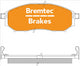BREMTEC 4WD BRAKE PADS SET NISSAN NAVARA D40 4WD 2012- BT1430E