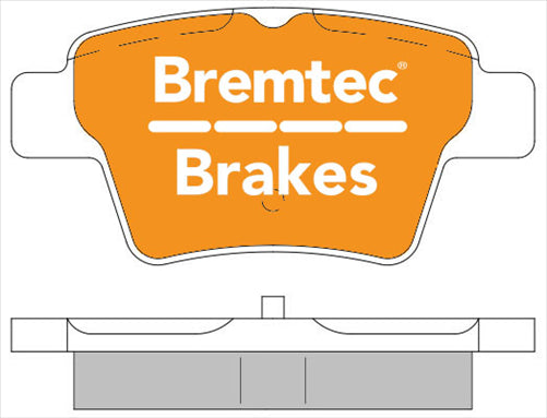 BREMTEC EURO-LINE BRAKE PADS SET PEUGEOT 307 1.6, 2.0 (BOSCH) BT1437ELC