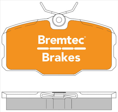 BREMTEC TRADE-LINE BRAKE PADS SET MERCEDES S CLASS 380SEC BT1438TS