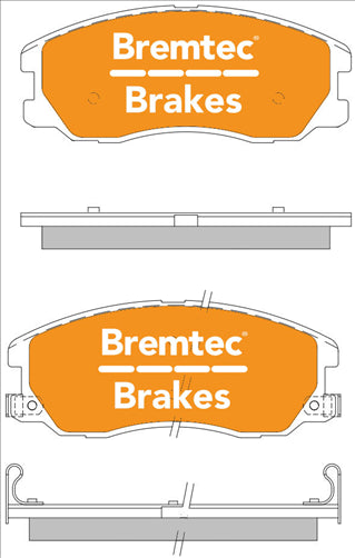 BREMTEC 4WD BRAKE PADS SET HOLDEN CAPTIVA 2.4 2006- BT1439E