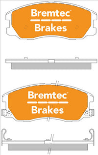 BREMTEC 4WD BRAKE PADS SET HOLDEN CAPTIVA 2.4 2006- BT1439E