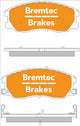 BREMTEC PRO-LINE BRAKE PADS SET HOLDEN CAPTIVA 2.4 2006- BT1439PRO