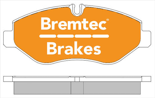 BREMTEC EURO-LINE BRAKE PADS SET IVECO DAILY III 29, 35 2006- BT1446ELC