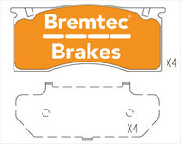 BREMTEC EVOLVE HRBID-CARBON PERFORMANCE BT14550EV550