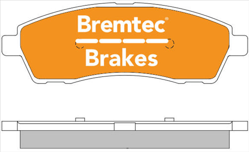 BREMTEC PRO-LINE BRAKE PADS SET FORD F250, F350 1999- BT145PRO