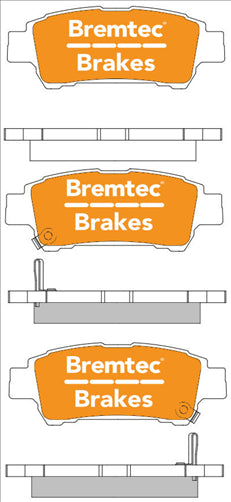 BREMTEC PRO-LINE HD CERAMIC+ ZERO DUST TOYOTA AVENSIS ACM20R 2001- BT1471PRO