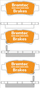 BREMTEC TRADE-LINE BRAKE PAD REAR SET ALPHARD AVENSIS ESTIMA IPSUM BT1471TS
