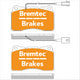 BREMTEC EURO-LINE BRAKE PADS SET ALFA 159 3.2 JTS BREMBO&SENSOR BT1477ELC