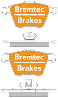 BREMTEC PRO-LINE BRAKE PADS SET VOLVO XC90 2.5T (17"") 2002- BT1480PRO