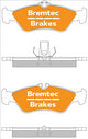 BREMTEC EURO-LINE BRAKE PAD REAR SET MERCEDES SPRINTER (903) BT1483ELH