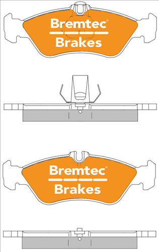 BREMTEC TRADE-LINE BRAKE PADS SET MERCEDES SPRINTER (903) BT1483TS
