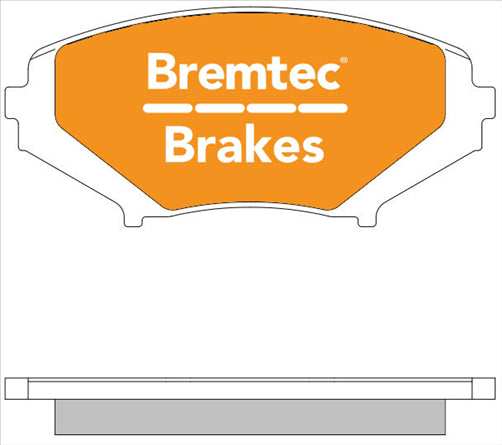BREMTEC TRADELINE BRAKE PAD SET FRONT MAZDA RX8 2003- BT1486TS