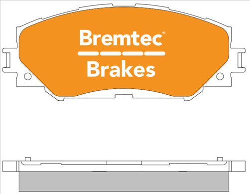 BREMTEC 4WD BRAKE PADS SET TOYOTA RAV4 2.4L 2006- BT1493E