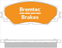 BREMTEC 4WD BRAKE PADS SET TOYOTA RAV4 2.4L 2006- BT1493E