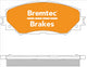 BREMTEC TRADE-LINE BRAKE PAD FRONT SET COROLLA RAV4 RUKUS AURIS BT1493TS