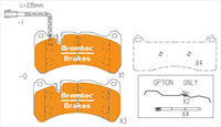 BREMTEC BRAKE PAD SET FRONT MASERATI GHIBLI (M157) 3.0 TT BT15071EV550
