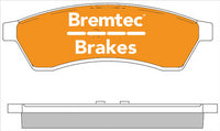 BREMTEC TRADELINE BRAKE PAD SET REAR HOLDEN EPICA 1.8, 2.5 2007- BT1509TS
