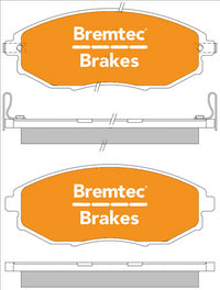 BREMTEC TRADE-LINE BRAKE PAD FRONT SET HOLDEN EPICA 1.8, 2.5 2007- BT1510TS