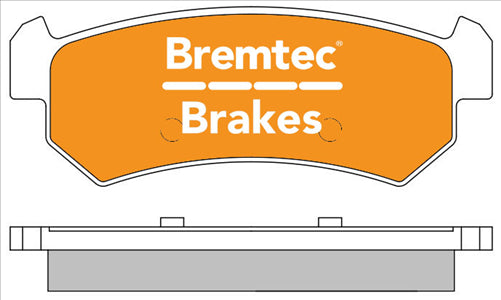 BREMTEC TRADELINE BRAKE PAD SET REAR HOLDEN VIVA 2005- BT1515TS