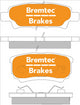 BREMTEC PRO-LINE BRAKE PADS SET MITSUBISHI LANCER CG 2002-03 BT1516PRO