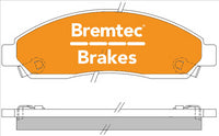 BREMTEC PRO-LINE HD CERAMIC+ LOW DUST RODEO COLORADO ISUZU D-MAX BT1518PRO