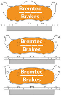 BREMTEC PRO-LINE HD CERAMIC+ ZERO DUST JEEP GRAND CHEROKEE 2005- BT1520PRO