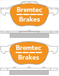 BREMTEC HYBRID-CARBON HIGH PERFORMANCE JAGUAR XF 3.0D 2010- BT1523EV550