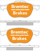 BREMTEC TRADE-LINE BRAKE PAD FRONT SET FOCUS KUGA MAZDA3 AXELA BT1523TS