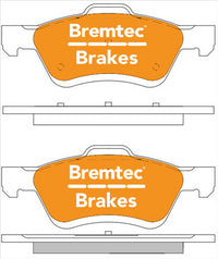 BREMTEC PRO-LINE BRAKE PADS SET FORD ESCAPE 3.0 2007- BT1526PRO