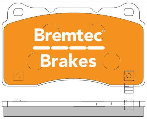 BREMTEC PRO-LINE BRAKE PADS SET SUBARU EVO (BREMBO) 2002- BT1529PRO