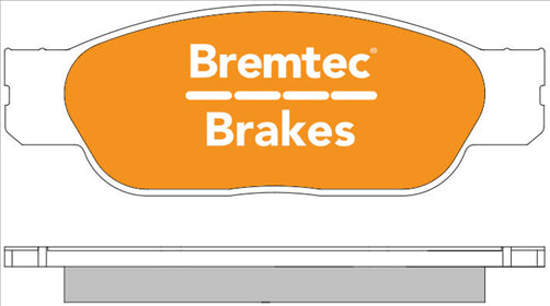 BREMTEC EURO-LINE BRAKE PADS SET JAGUAR S-TYPE V6, V8 BT152ELC
