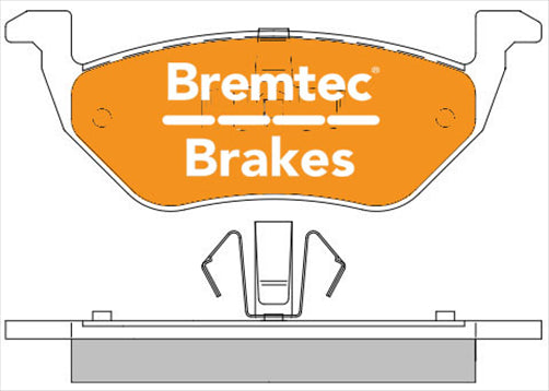 BREMTEC 4WD BRAKE PADS SET FORD ESCAPE 4D 3.0 WAGON 2007- BT1534E