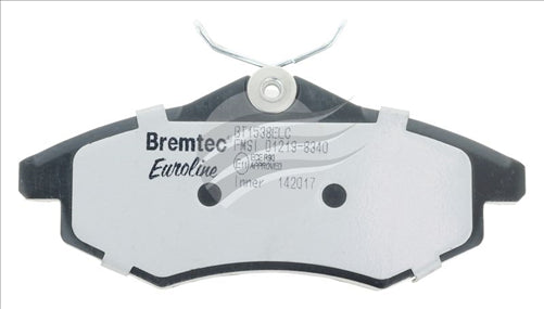 BREMTEC EURO-LINE BRAKE PADS SET CITROEN C2 1.1, 1.4i 2004- BT1538ELC