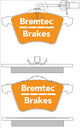 BREMTEC EURO-LINE BRAKE PADS SET BT1565ELC