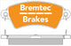 BREMTEC EURO-LINE BRAKE PADS SET PEUGEOT 306 (BOSCH CALIPER) BT1584ELC