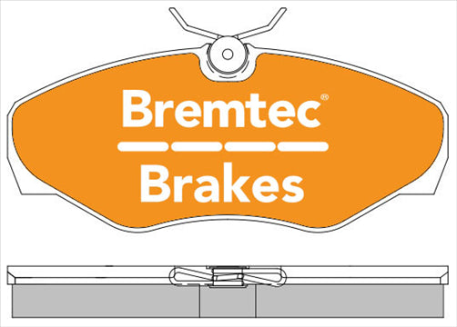 BREMTEC EUROLINE HD CERAMIC+ ZERO DUST RENAULT TRAFIC FL 2.0di 2.5di BT1587ELH