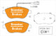 BREMTEC EURO-LINE BRAKE PADS SET FIAT 500 ABARTH 1.4L (BOSCH) BT1603ELC