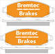 BREMTEC PRO-LINE BRAKE PADS SET JEEP GRAND CHEROKEE 2005- BT1606PRO