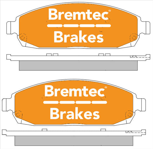 BREMTEC TRADELINE BRAKE PAD SET FRONT JEEP GRAND CHEROKEE 2005- BT1606TS