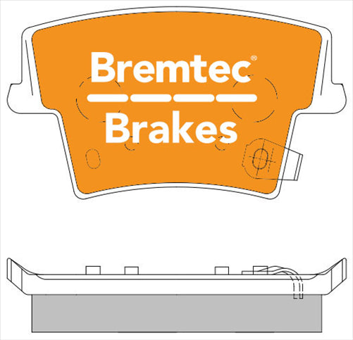 BREMTEC PRO-LINE BRAKE PADS SET CHRYSLER 300C 5.7L 2004- BT1610PRO